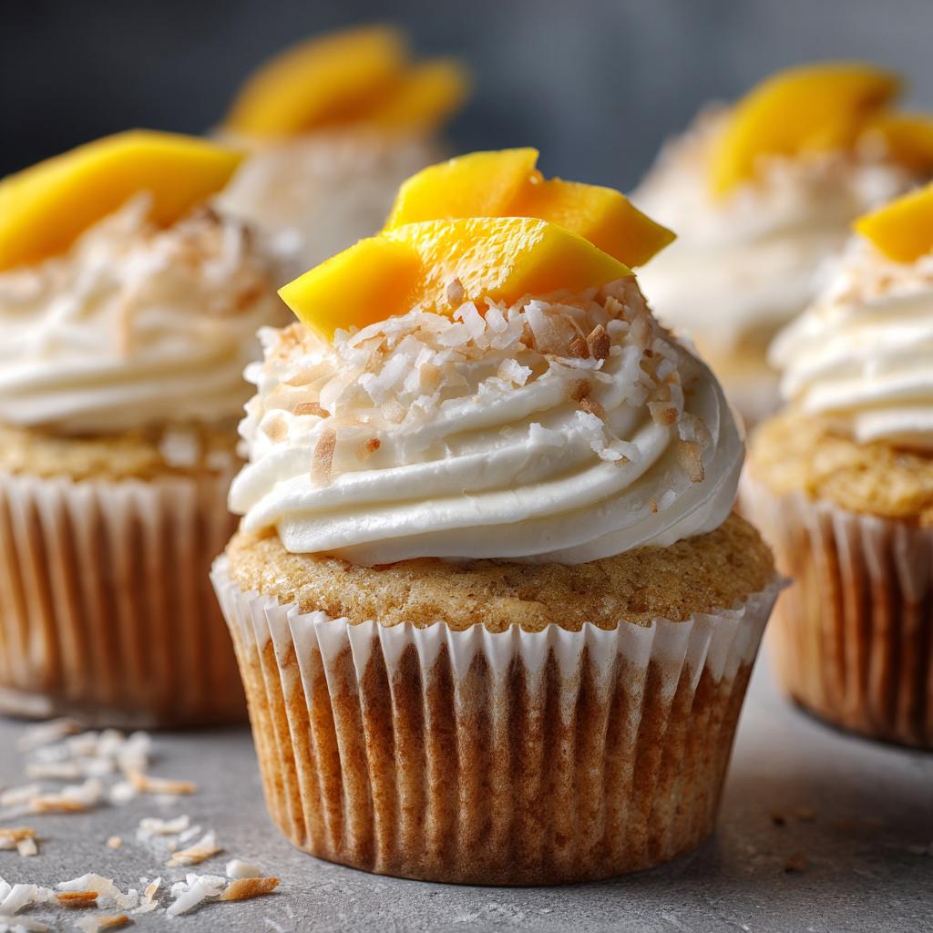 Mango-Banaan Cupcakes