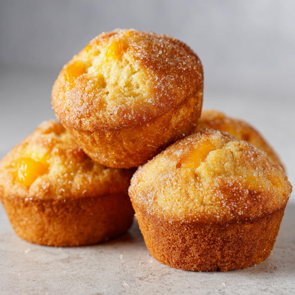 Mango en Perzik Muffins