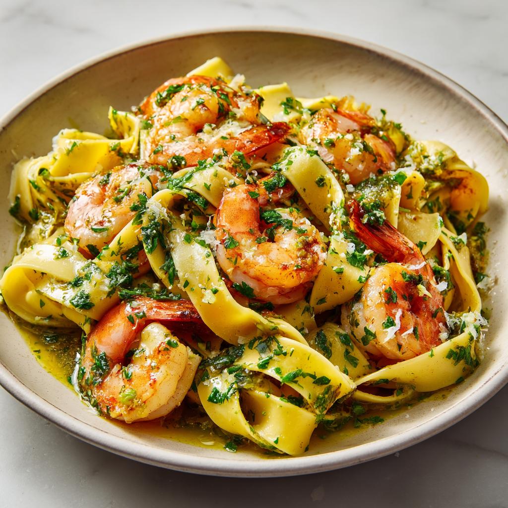Pappardelle met Garnalen en Limoen: Een Smaakexplosie!