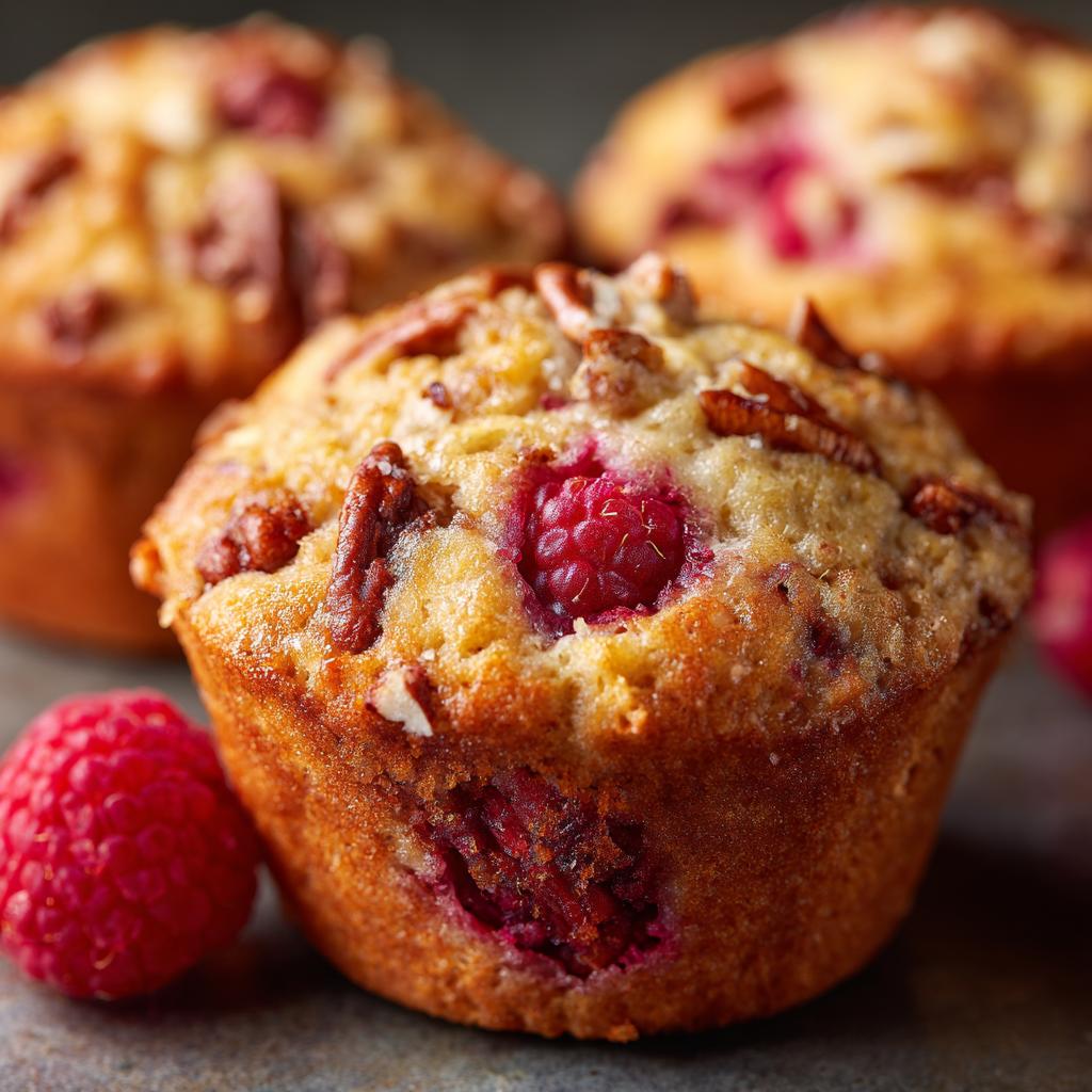 Pecan en Frambozen Muffins