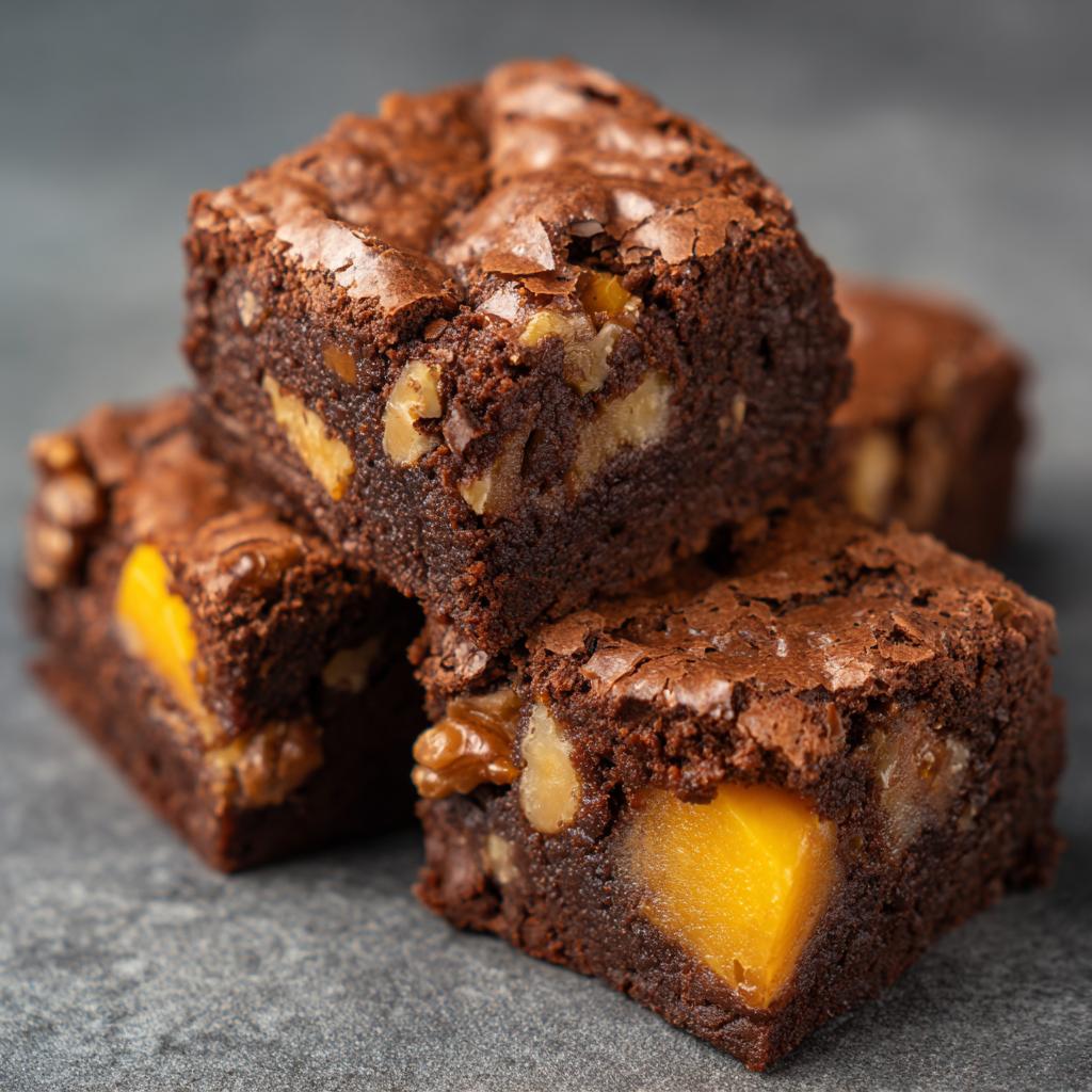 Perzik Walnoten Brownies