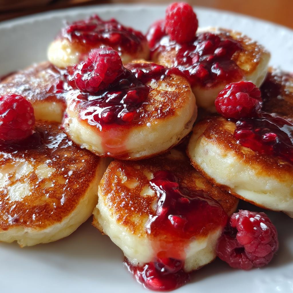 Poffertjes met Frambozensiroop