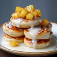 Poffertjes met Gekarameliseerde Ananas en Vanillesaus