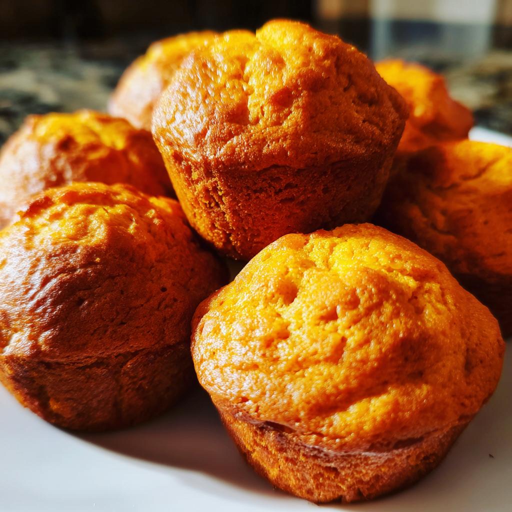 Pompoenmuffins met 2 Ingrediënten