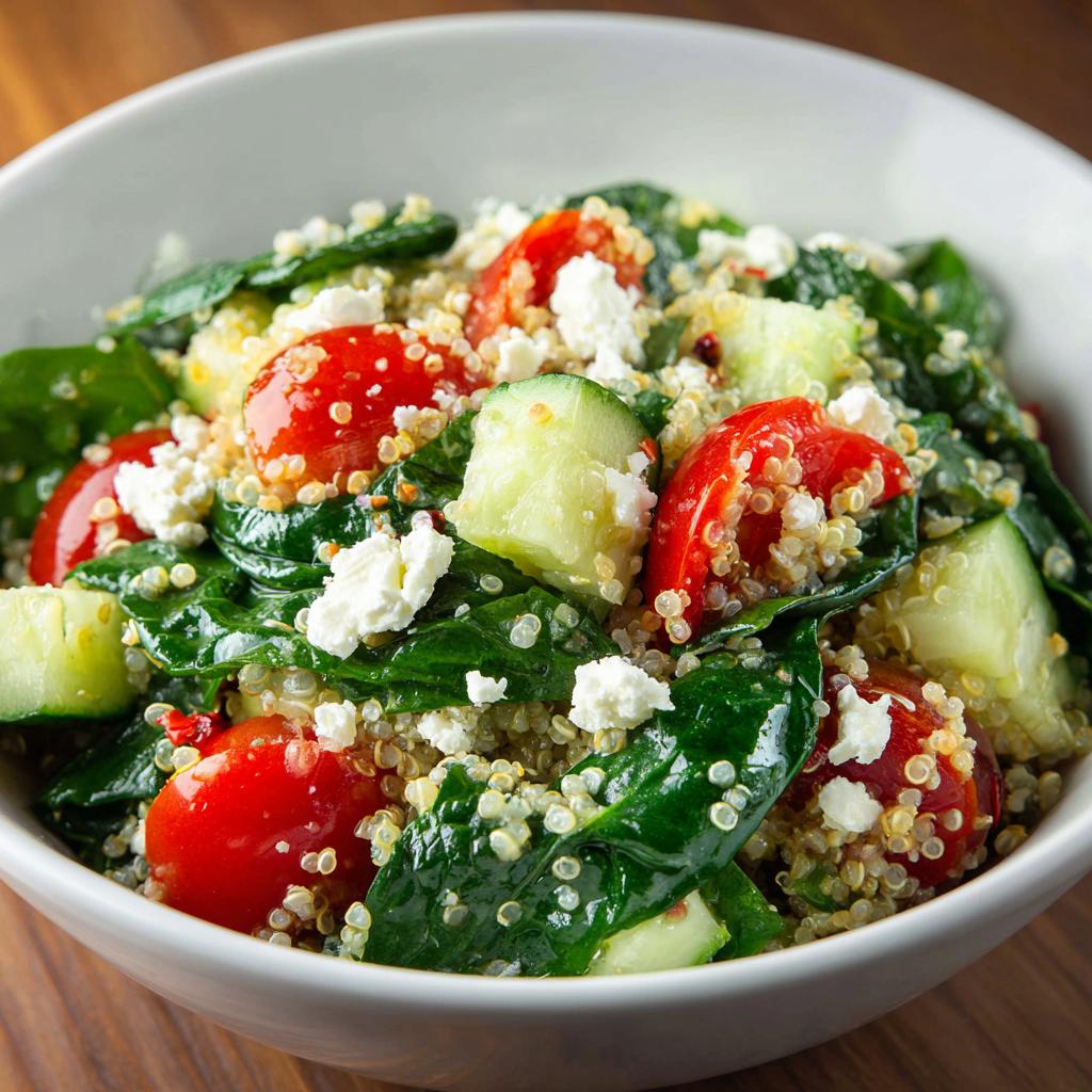 Quinoa Spinaziesalade - detail 1