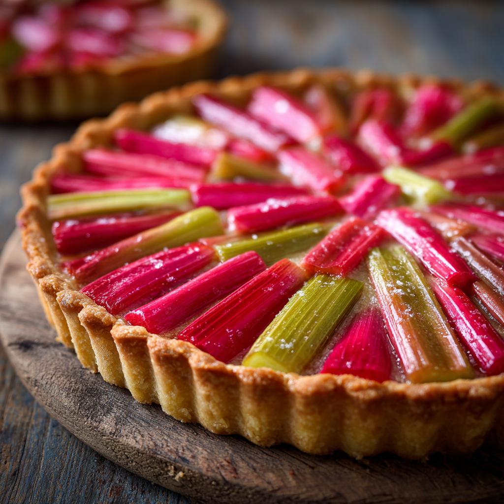 Rabarbertaart met Gember - detail 1