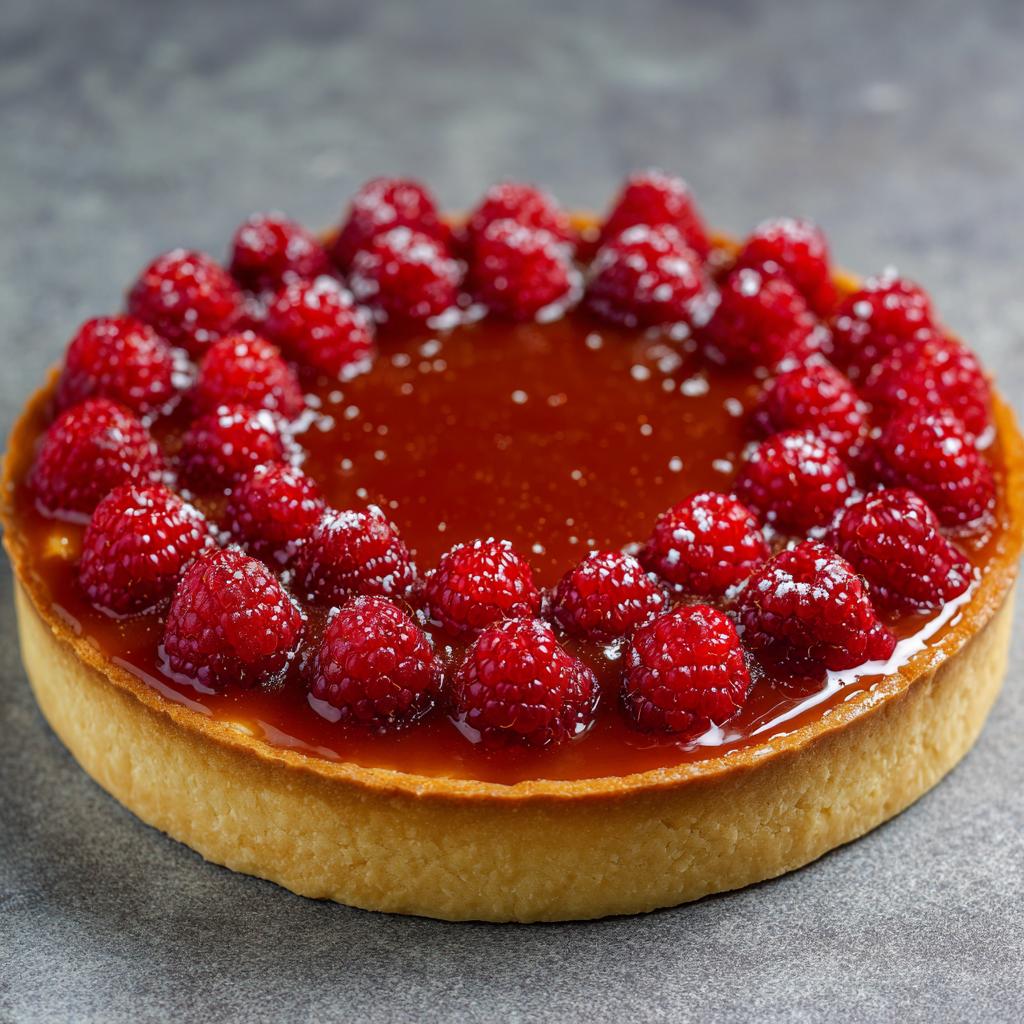 Romige Frambozen Karameltaart