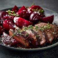 Runderlappen met Geroosterde Bieten