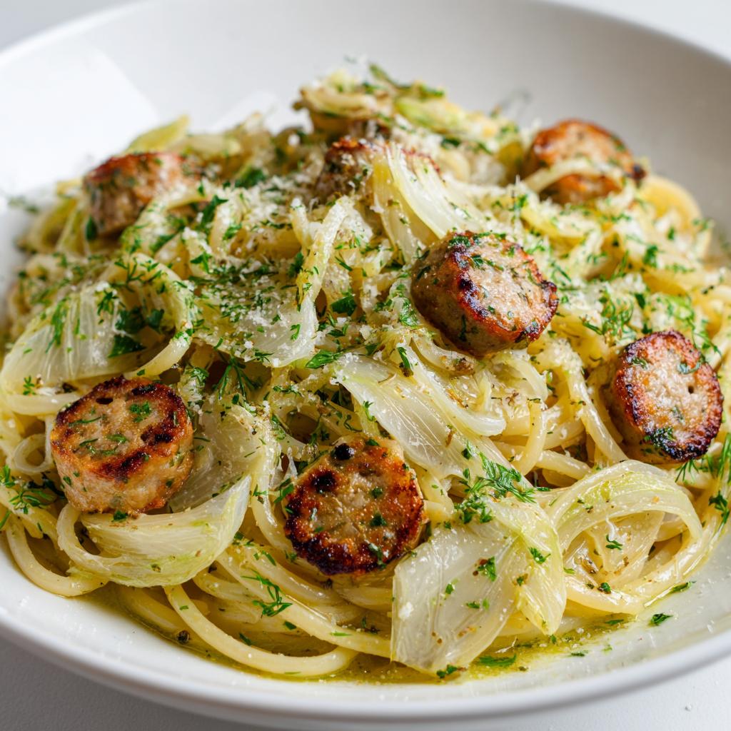 Spaghetti met Venkel en Worst - detail 1