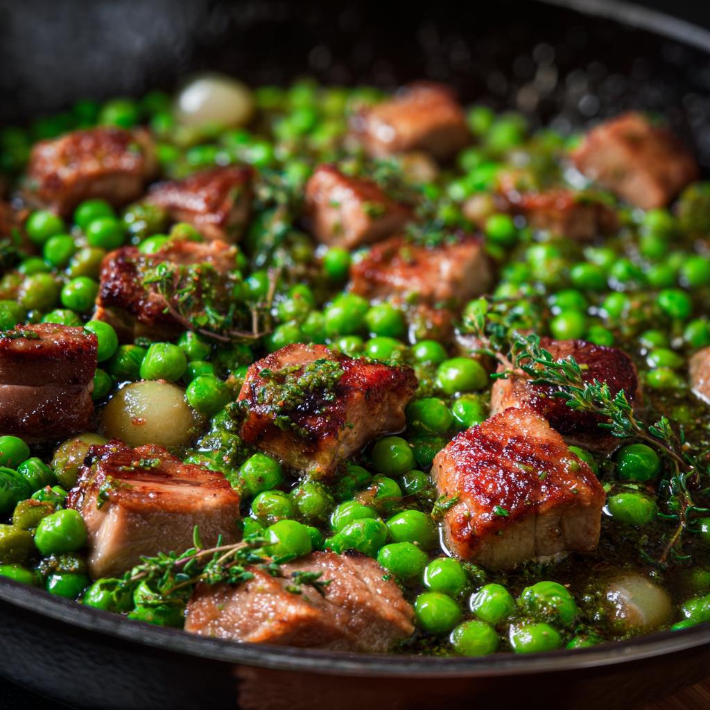 Varkensvlees met Doperwten - detail 1