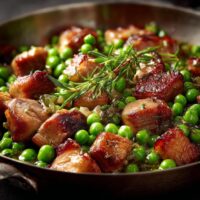 Varkensvlees met Doperwten