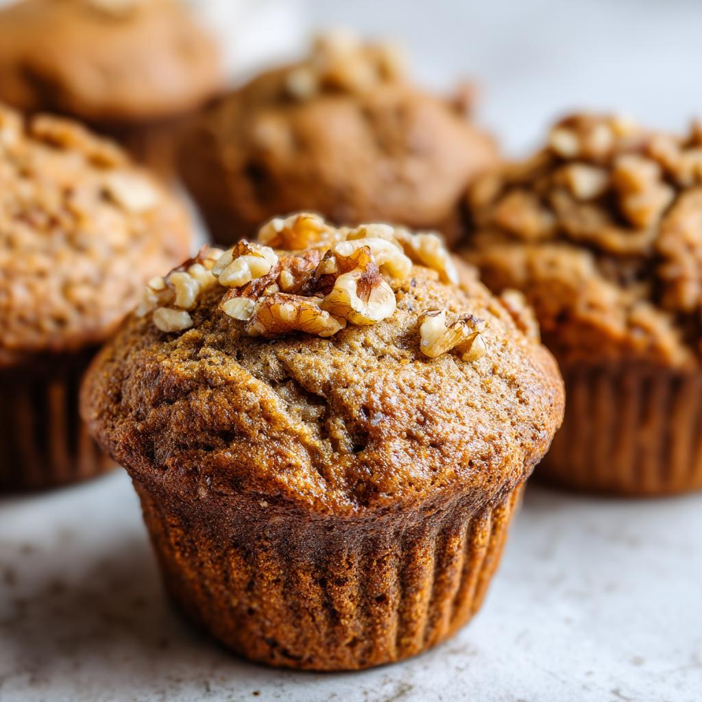 Vegan Bananenwalnoten Muffins - detail 1