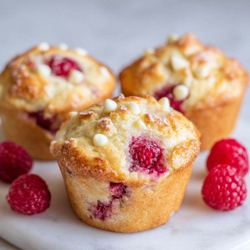 Witte Chocolade en Frambozen Muffins: Een Hemelse Traktatie! - detail 1