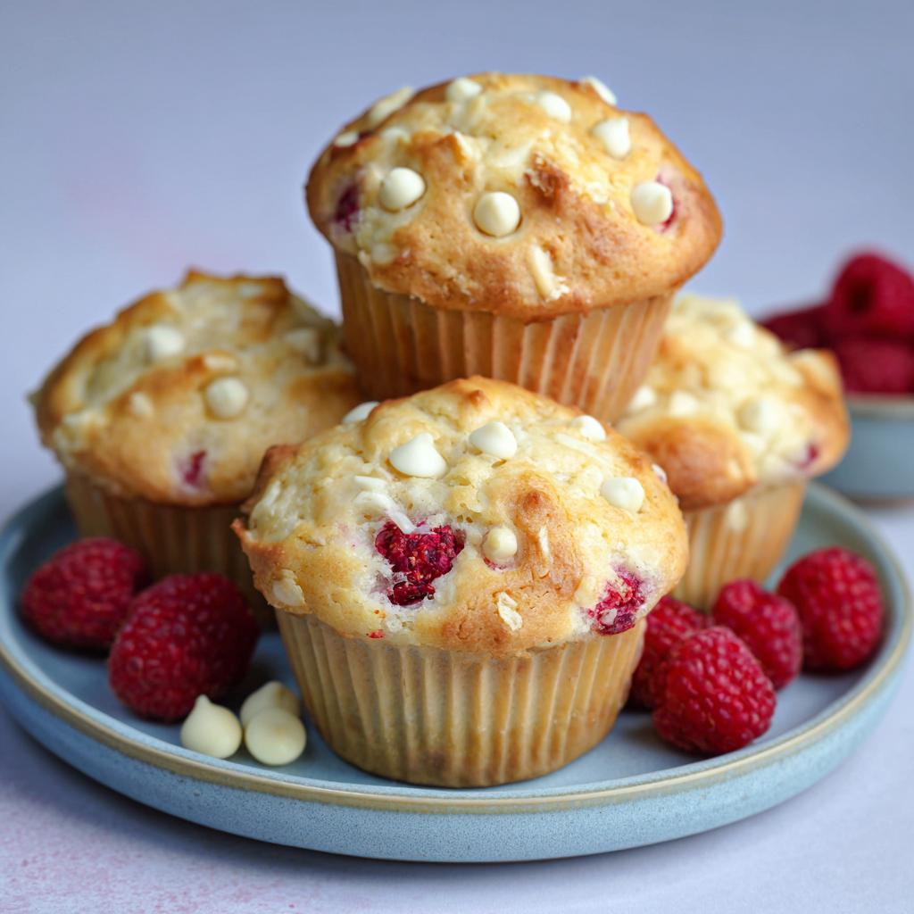 Witte Chocolade en Frambozen Muffins: Een Hemelse Traktatie!