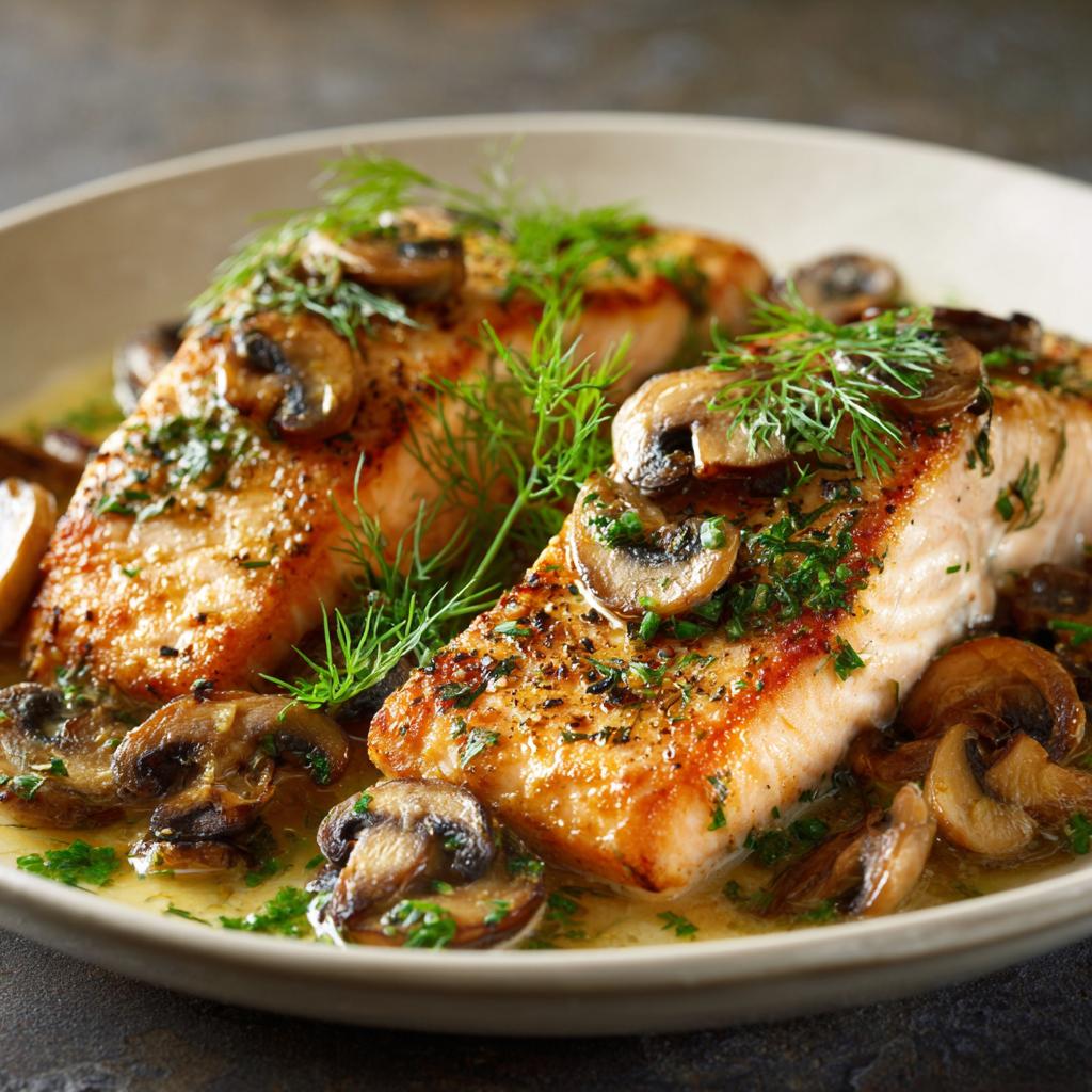 Zalm met Champignons en Dille - detail 1