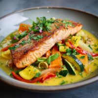 Zalm met Groente en Citroen-botersaus