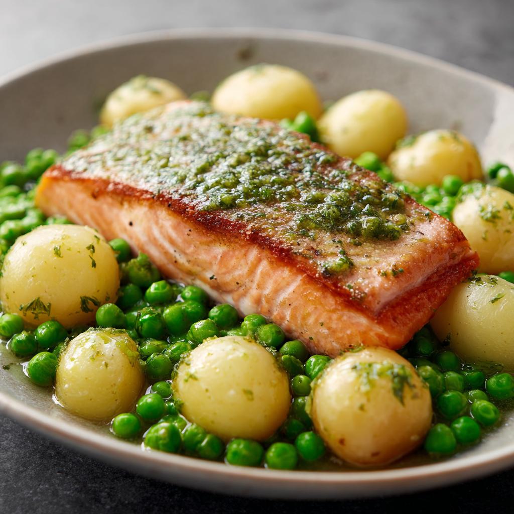 Zalmfilet met Doperwtjes en Aardappelen: Eenvoudig en Gezond! - detail 1