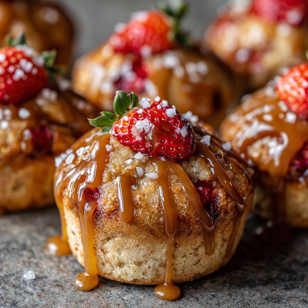 Zout Karamel en Aardbei Muffins: Een onweerstaanbare traktatie! - detail 1