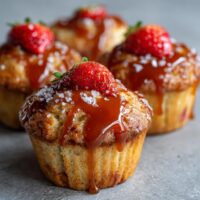 Zout Karamel en Aardbei Muffins: Een onweerstaanbare traktatie!