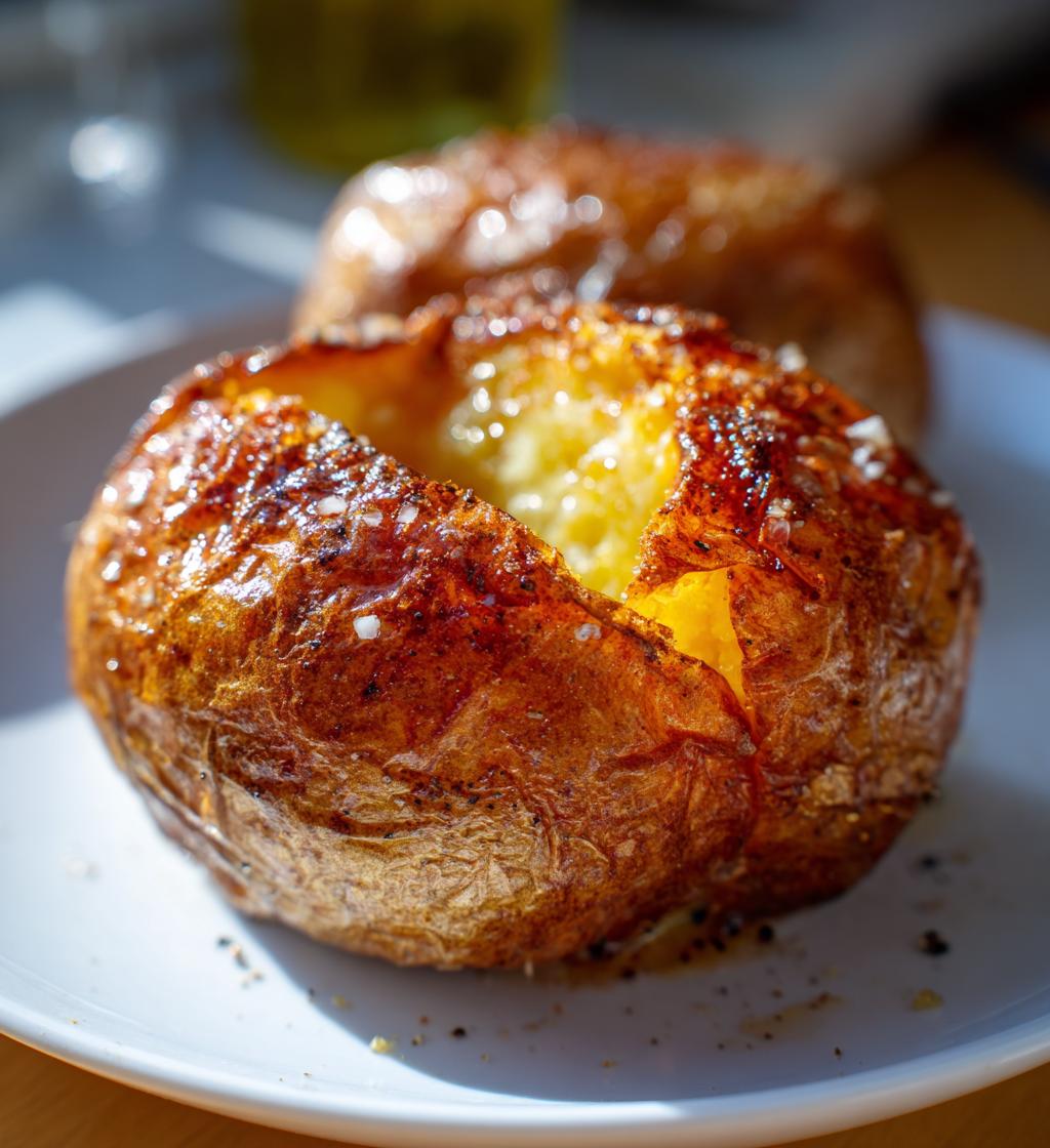 air fryer baked potato - detail 1