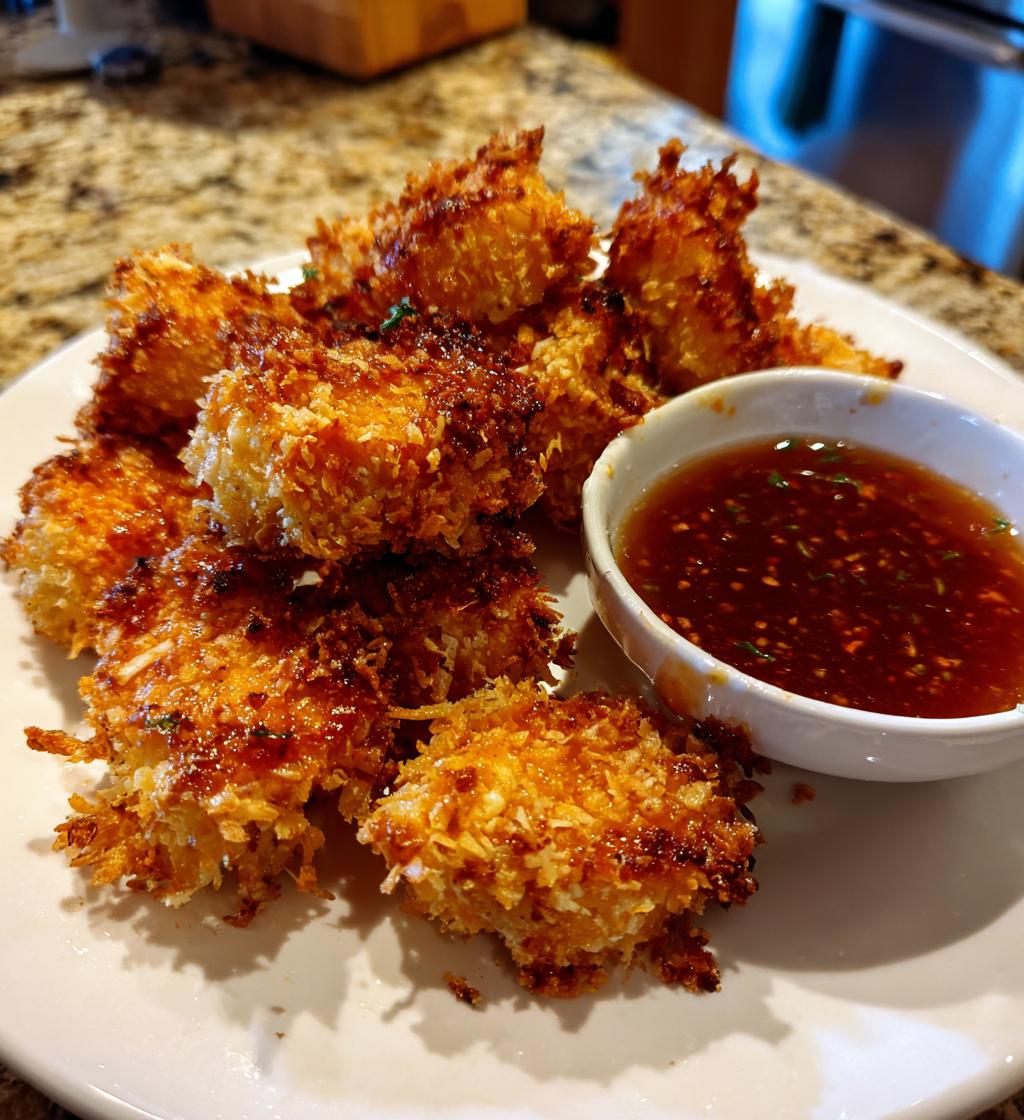 air fryer bang bang salmon bites - detail 1