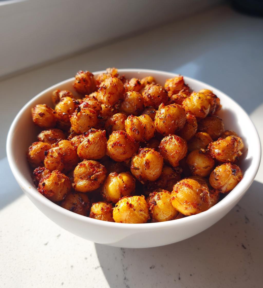air fryer chickpeas - detail 1