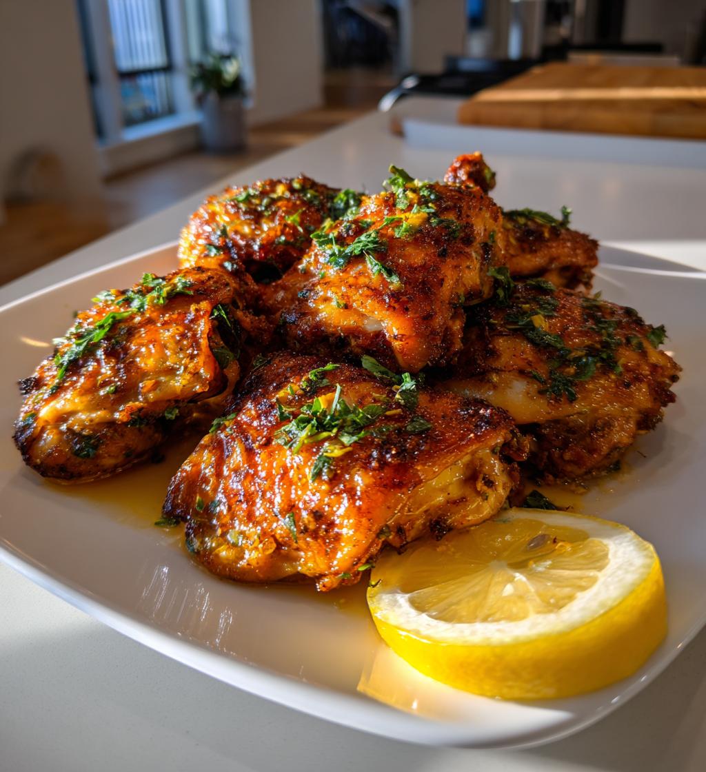 air fryer lemon chicken - detail 1