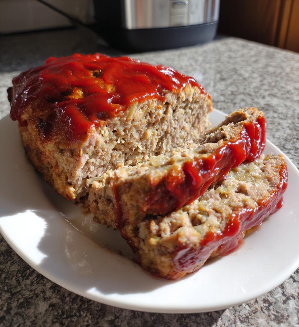 air fryer meatloaf - detail 1