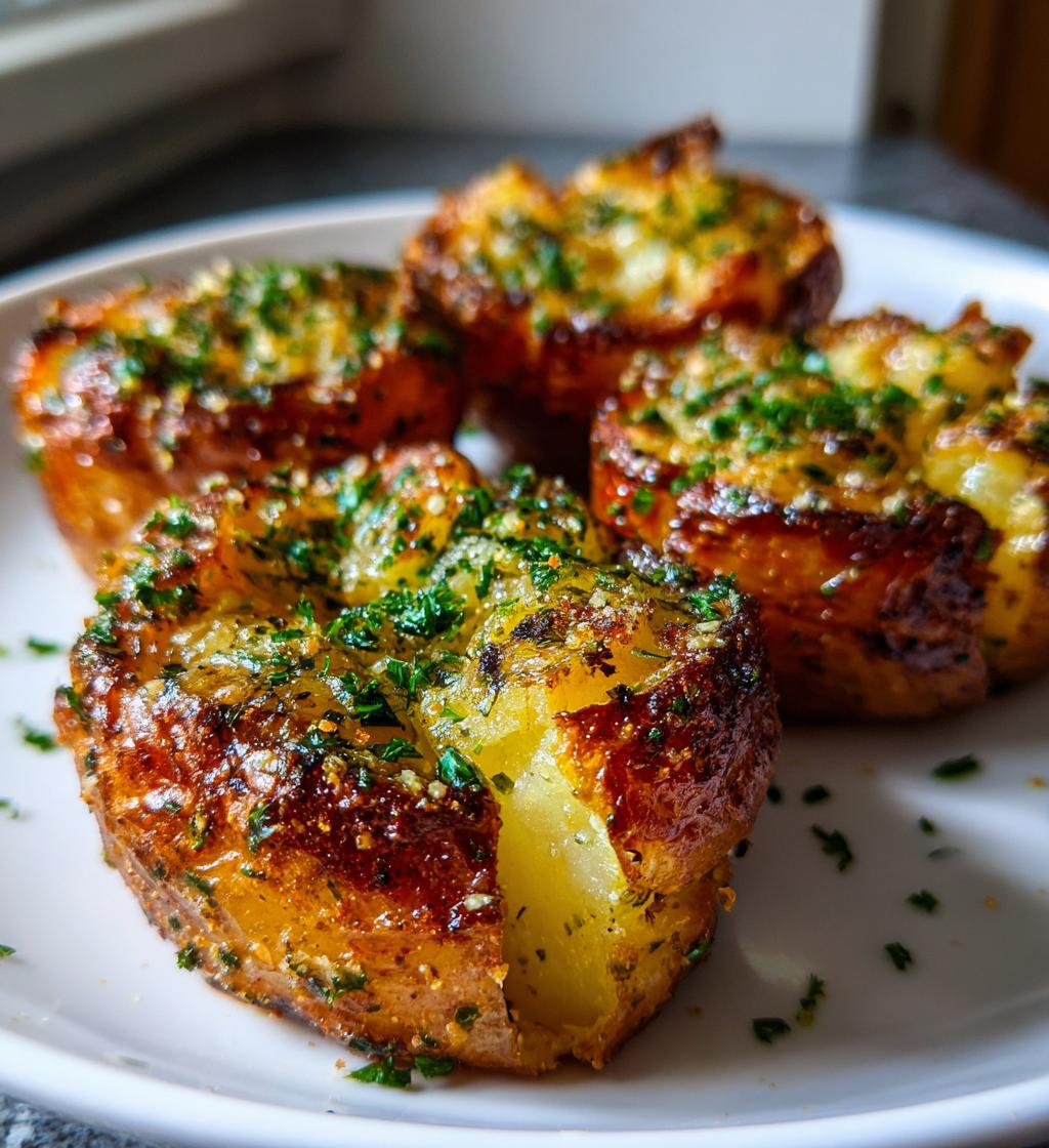 air fryer smashed potatoes