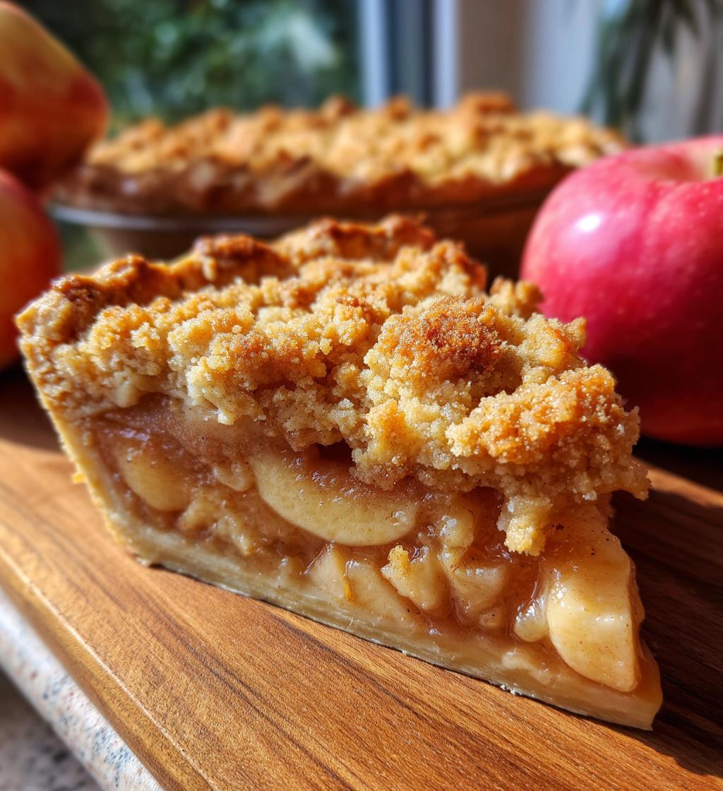 apple crumb slab pie