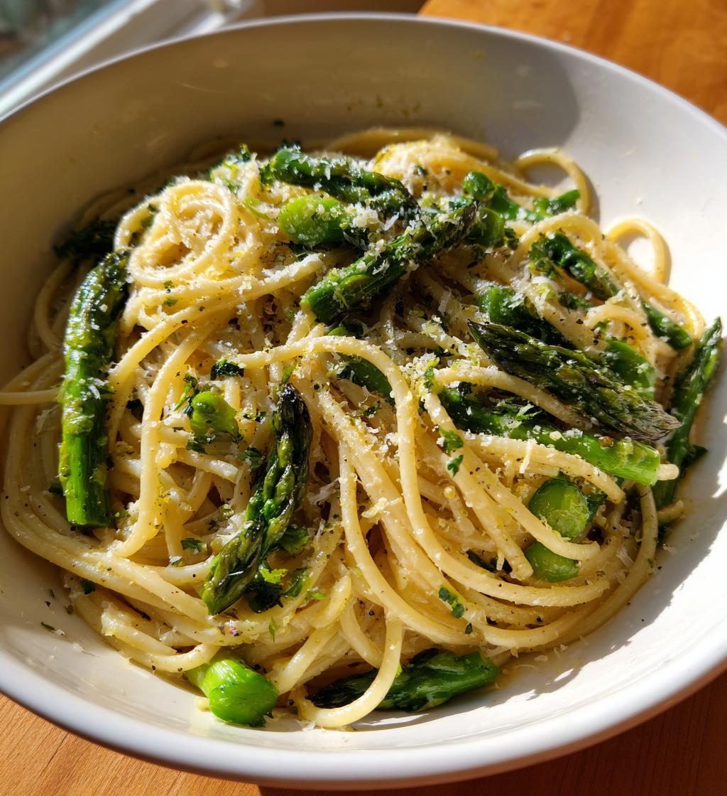 asparagus lemon pasta - detail 1