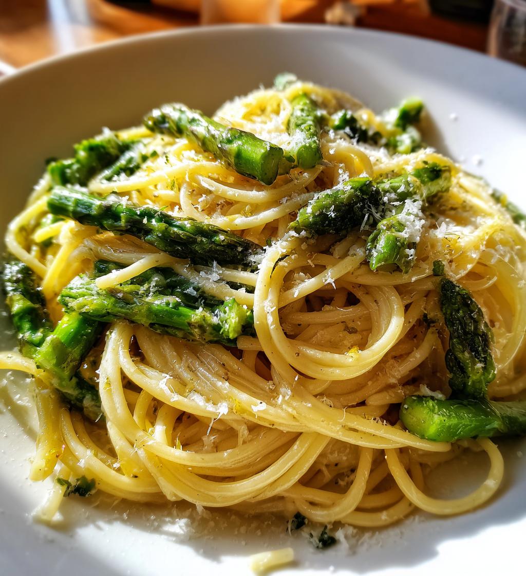 asparagus lemon pasta