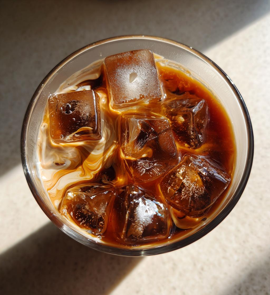 baileys and coffee ice cubes - detail 1