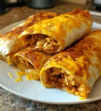 baked chicken chimichangas