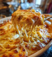 baked cream cheese spaghetti casserole 2