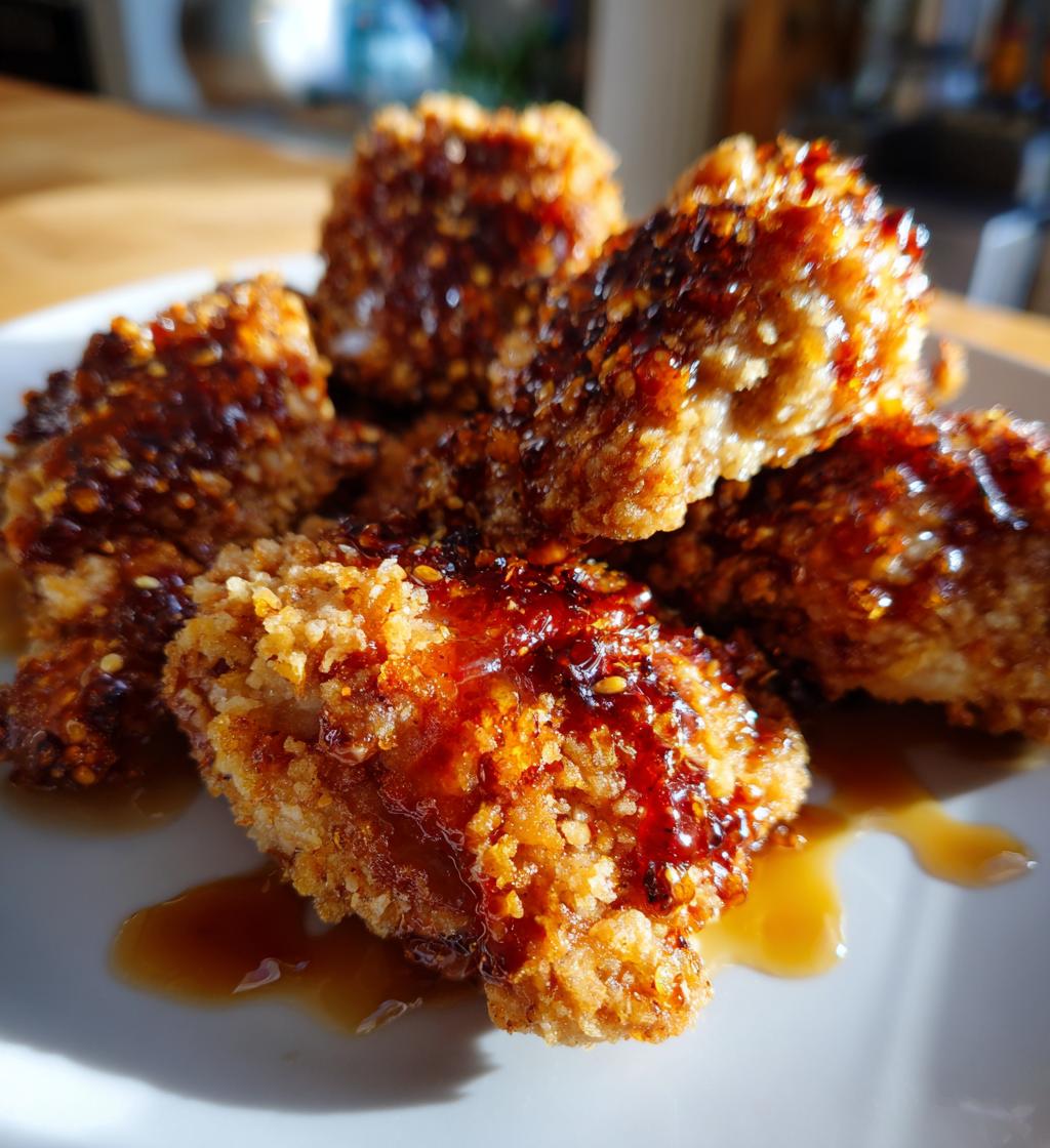 baked crunchy hot honey chicken