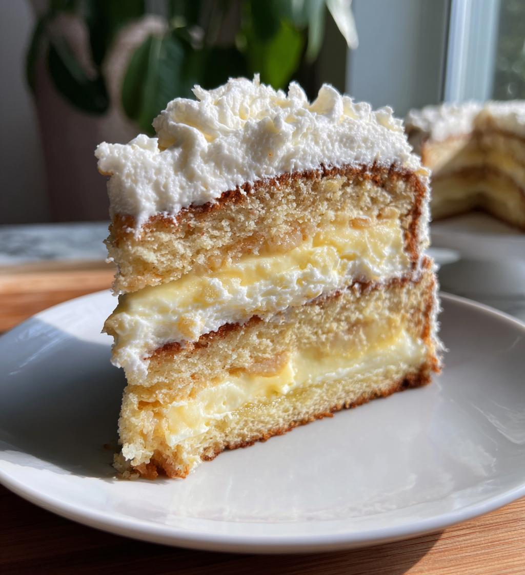 banana pudding cake - detail 1