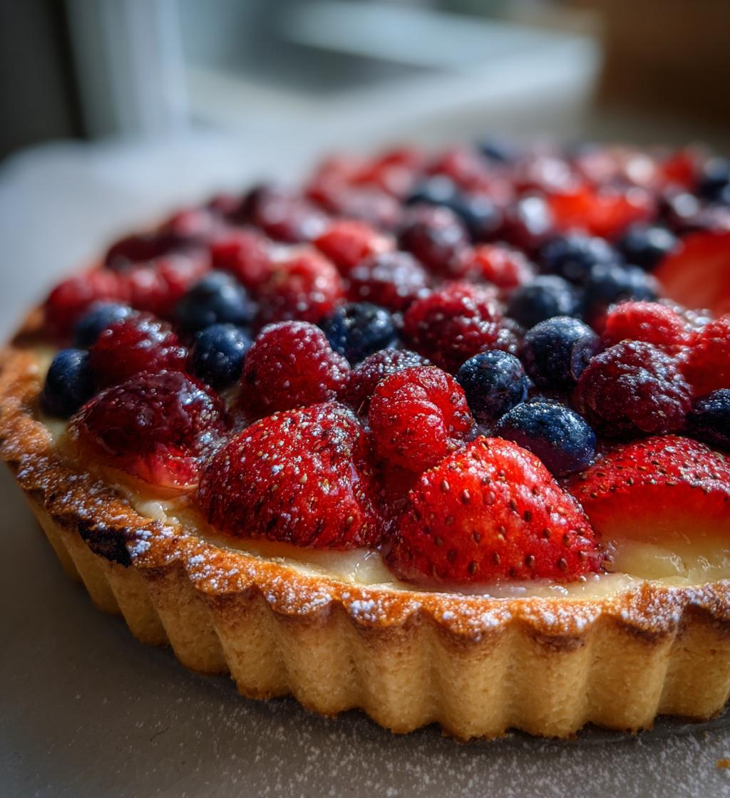 berry medley tart a delicious dessert