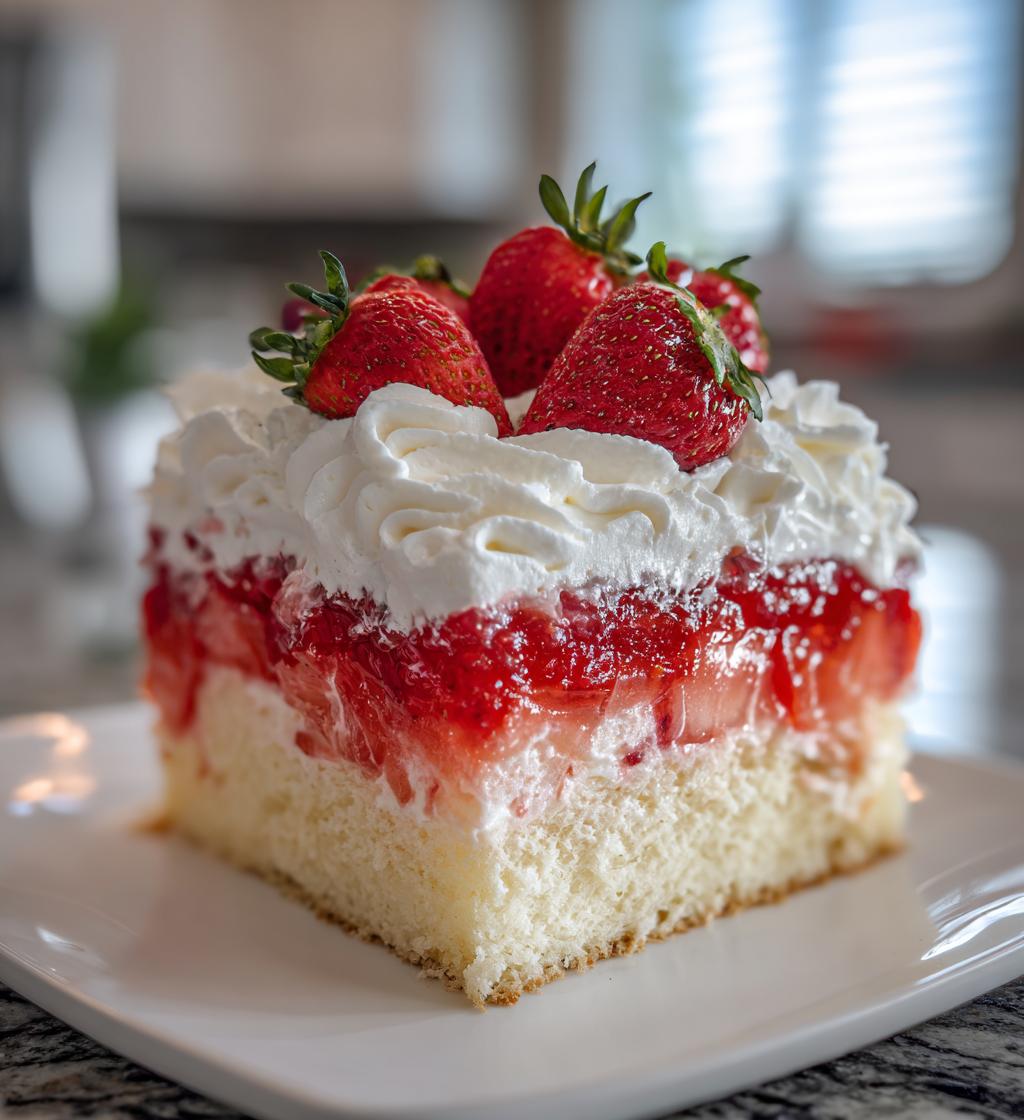 best strawberry poke cake