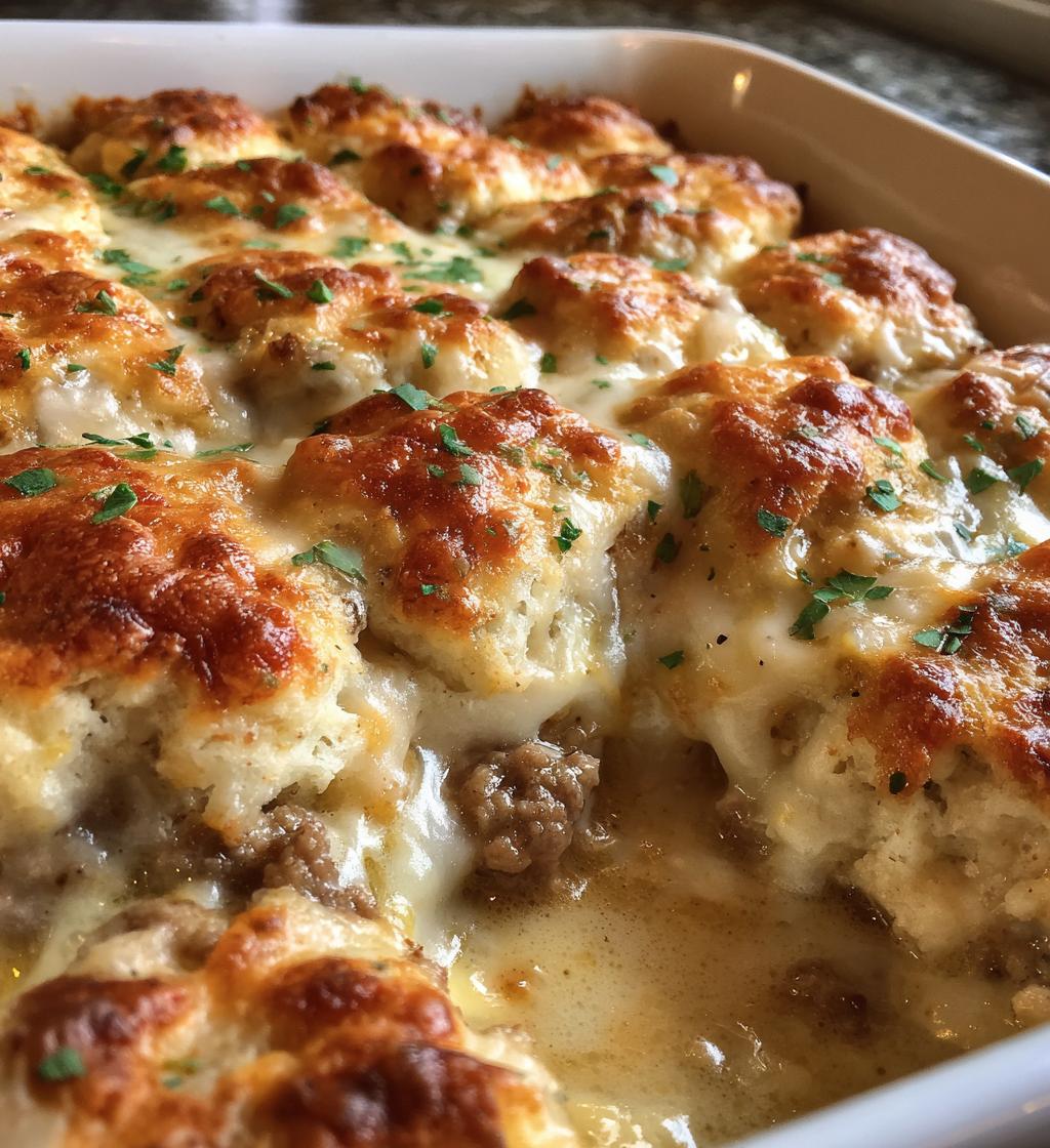 biscuits and gravy breakfast casserole - detail 1