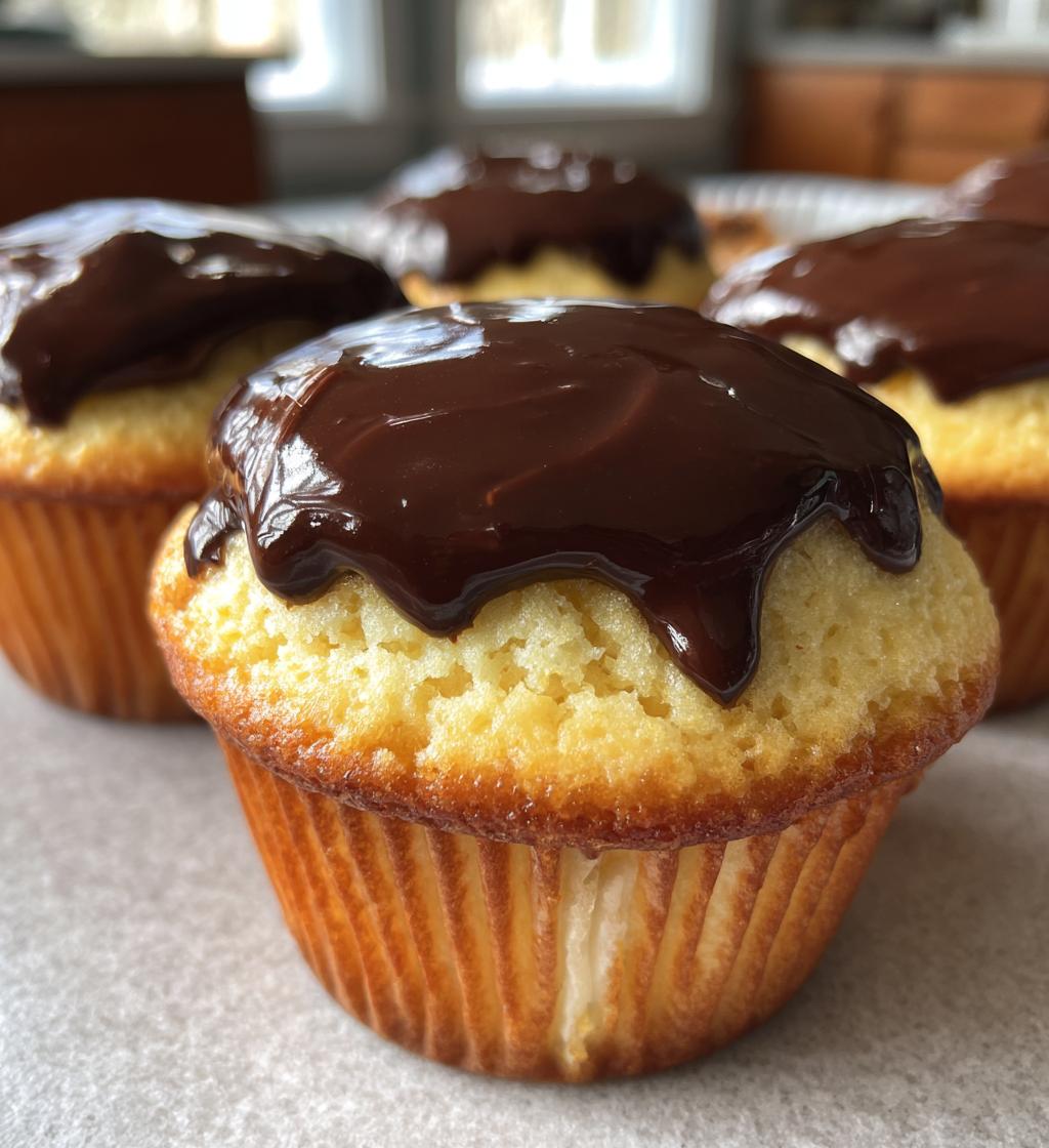 boston cream pie cupcakes