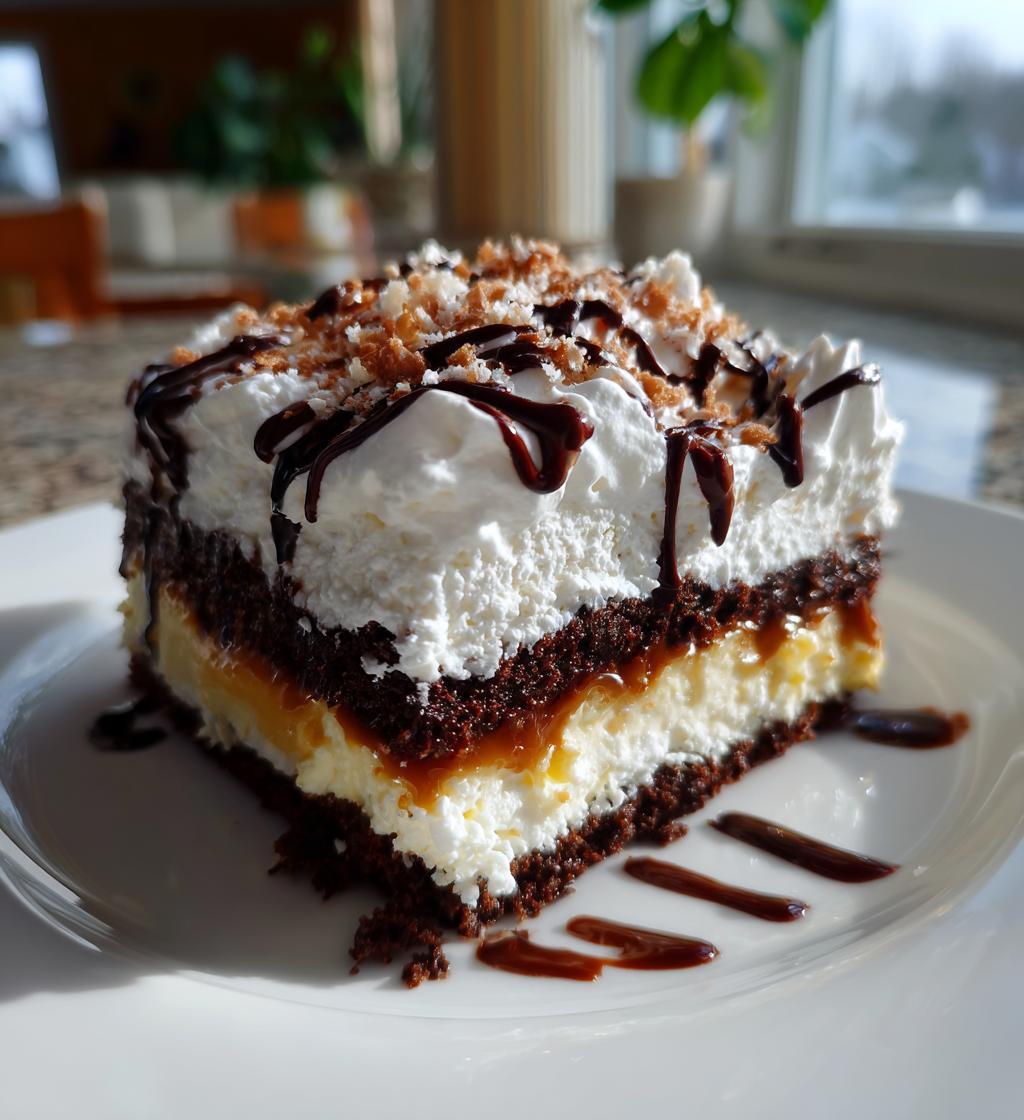 boston cream poke cake - detail 1