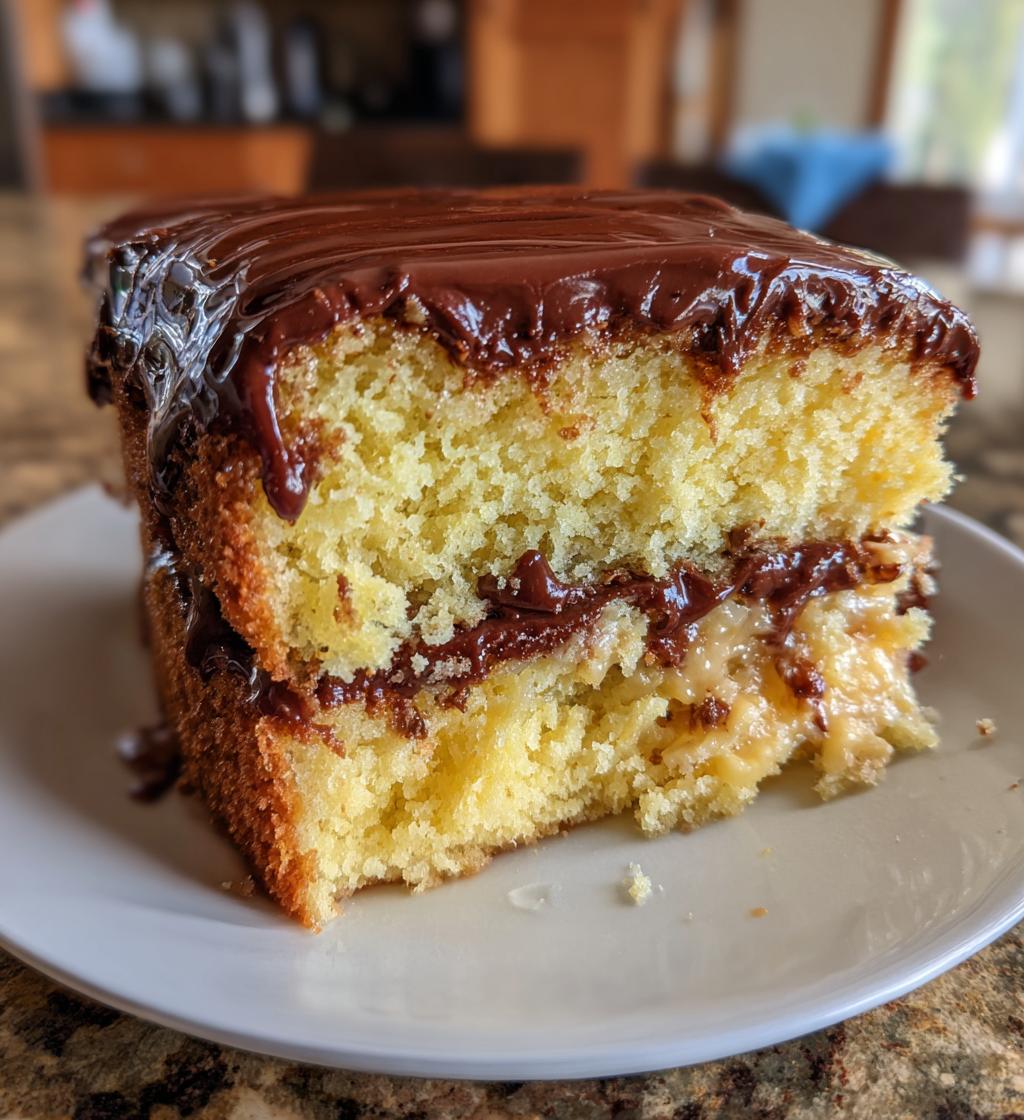 boston cream poke cake 2