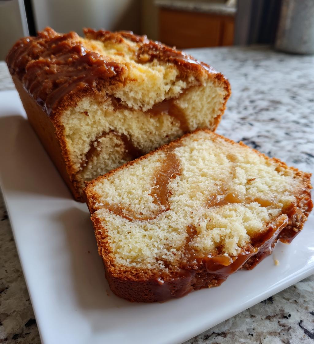 brown sugar caramel pound cake 2