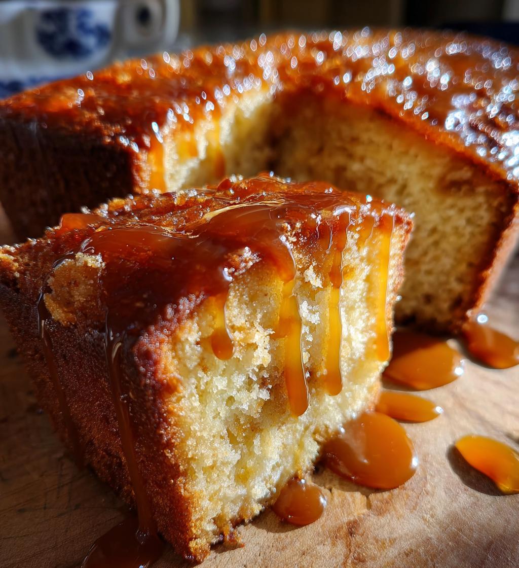 brown sugar caramel pound cake
