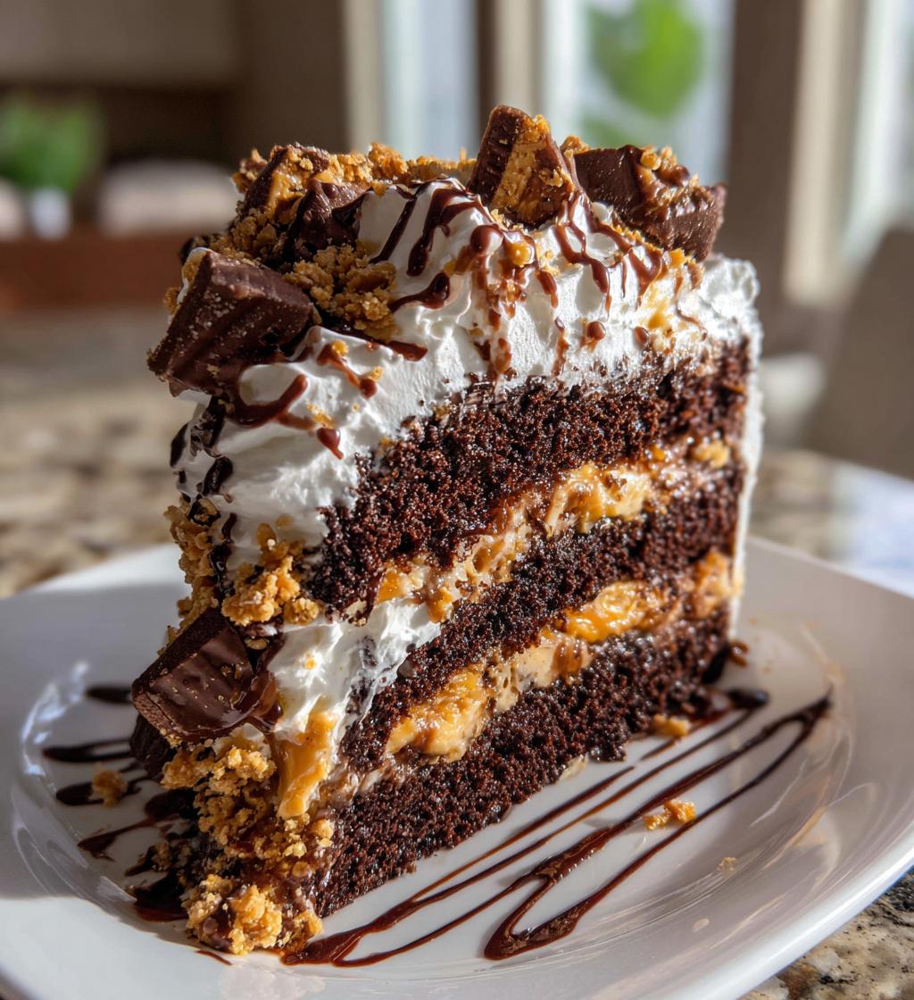 butterfinger cake - detail 1