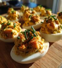 cajun shrimp deviled eggs