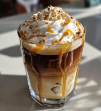 caramel hazelnut iced coffee