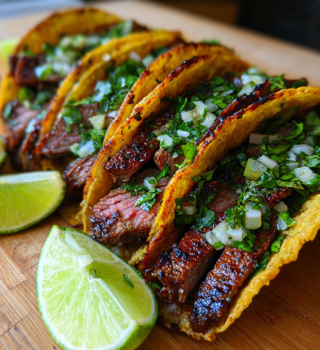 carne asada street style tacos