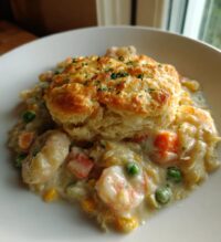 cheddar bay biscuit seafood pot pie